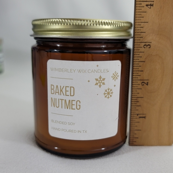 Wimberley Wix Candles BAKED NUTMEG Blended Soy One-Wick Jar Candle - Picture 6 of 7